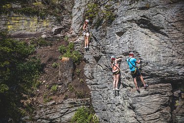 Prázdninová dobrodružství na ferrata Hluboká